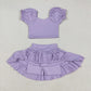 Baby Girl Toddler Sleeveless Tops Shorts Skirt Skort Sibling Active Wear Yoga Set Clothes RTS