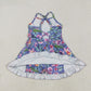Baby Girl Toddler Straps Flower Knee Length Dress Sibling Active Yoga Clothes RTS