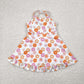 Baby Girl Toddler Straps Flower Knee Length Dress Sibling Active Yoga Clothes RTS