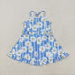 Baby Girl Toddler Straps Flower Knee Length Dress Sibling Active Yoga Clothes RTS