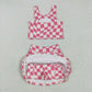 Girls Kids Sleeveless Vest Tops Yoga Athletic Skorts Set Sibling Clothes RTS