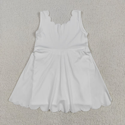 Baby Girl Toddler Sleeveless Summer Skort Knee Length Dress Sibling Yoga Active Clothes RTS