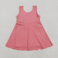 Baby Girl Sleeveless Yoga Active Knee Length Zipper Dress Sibling Clothes RTS