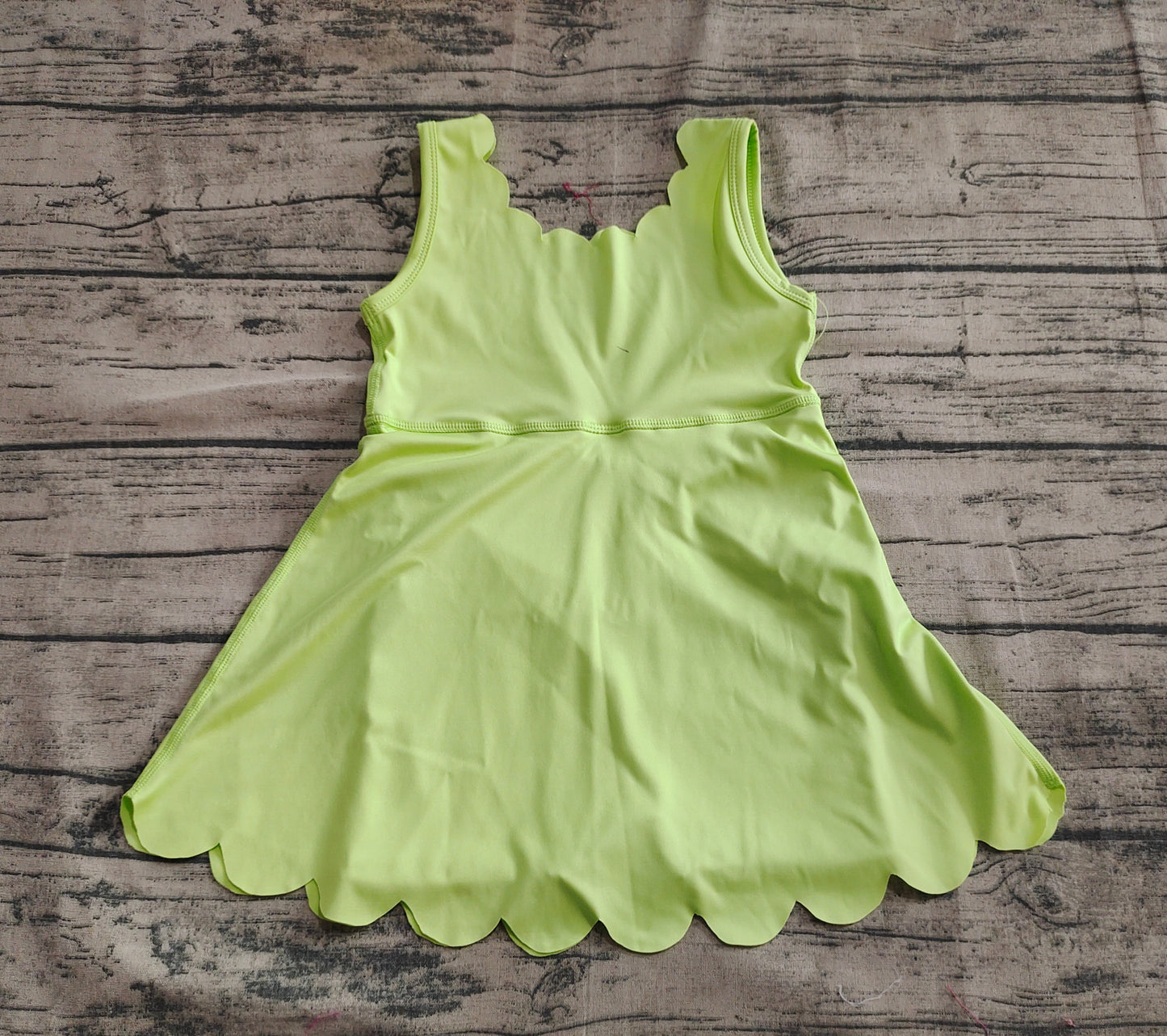 Baby Girl Sleeveless Lemon Yellow Yoga Active Knee Length Dress RTS