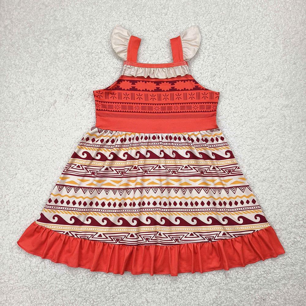 Baby Girl Short Sleeves Princess Knee Length Dress RTS