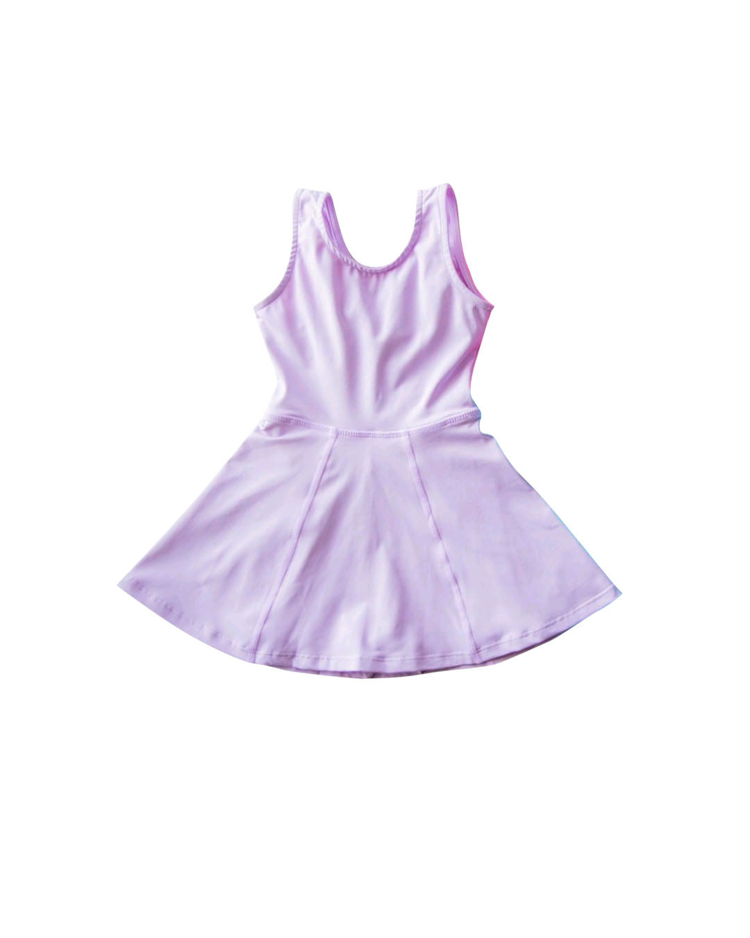 Preorder Baby Girl Toddler Sleeveless Purple Yoga Active Knee Length Skort Dress ( Moq 5 )