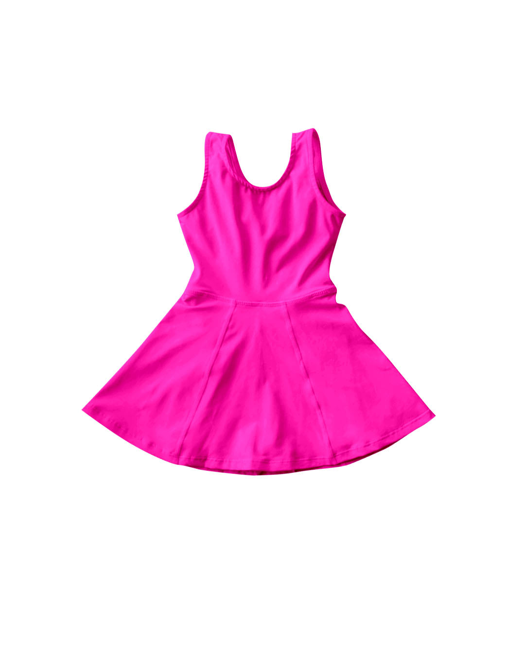 Preorder Baby Girl Toddler Sleeveless Pink Yoga Active Knee Length Skort Dress ( Moq 5 )