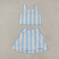Girls Kids Sleeveless Vest Tops Yoga Athletic Skorts Set Sibling Clothes RTS