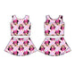 Baby Girl Sleeveless Mouse Flower Checked Tops Skorts Yoga Active Set RTS