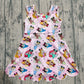 Baby Girls Kids Sleeveless Yoga Active Princess Knee Length Dress RTS