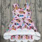 Baby Girls Kids Sleeveless Yoga Active Princess Knee Length Dress RTS