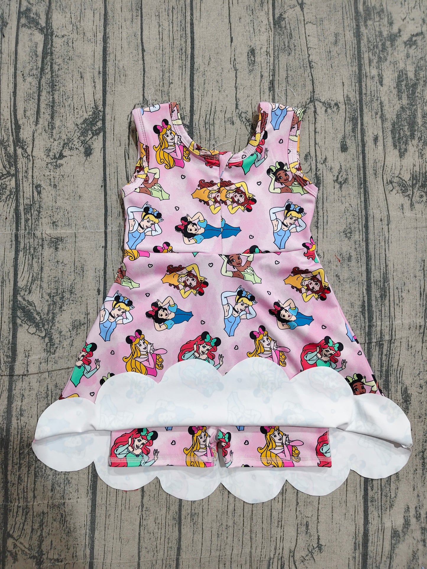 Baby Girls Kids Sleeveless Yoga Active Princess Knee Length Dress RTS