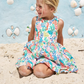 Preorder Baby Girl Sleeveless Sea Animals Knee Length Dress ( Moq 5 )