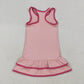 Baby Girl Toddler Sleeveless Yoga Active Sibling Ruffle Knee Length Dress Clothes RTS