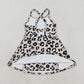 Sibling 3 Colors Baby Girls Colorful Leopard Shorts Yoga Active Knee Length Dresses Set