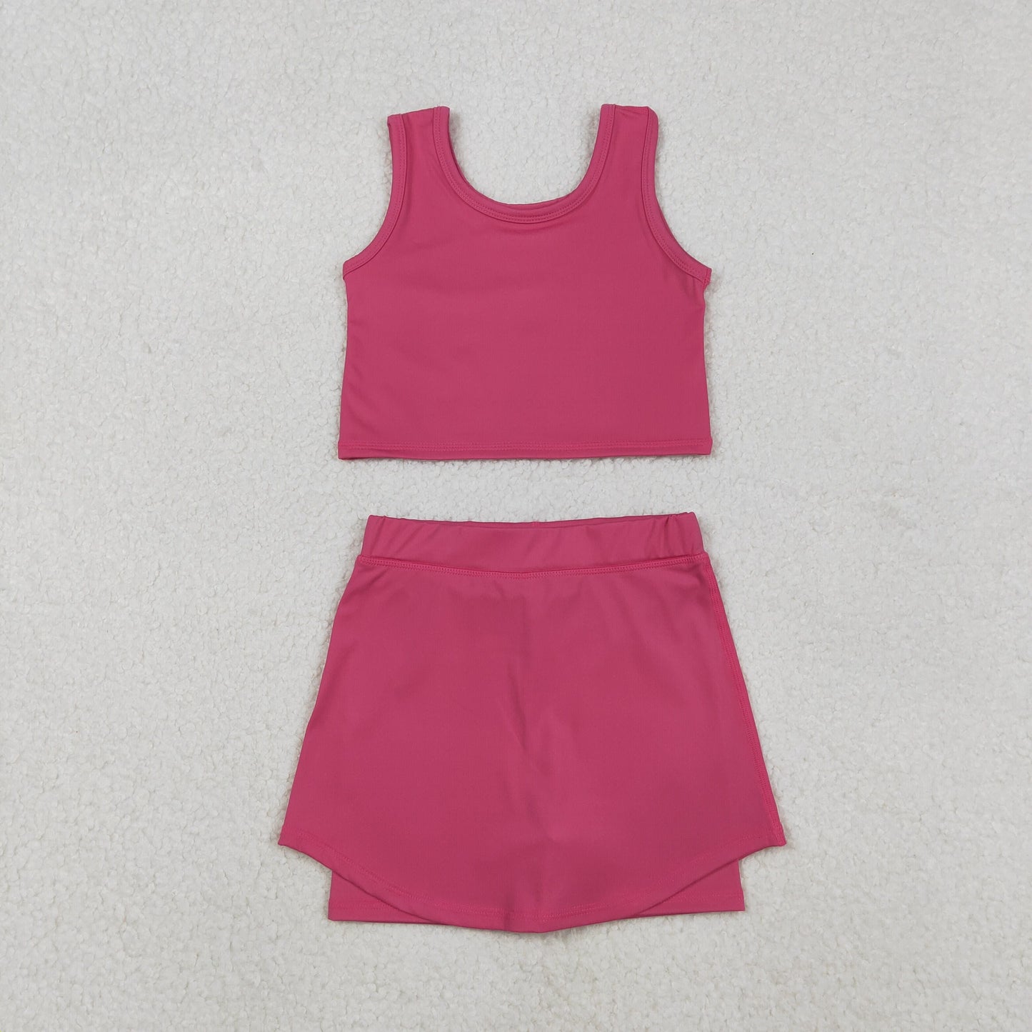 Sibling Baby Girl Sleeveless Vest Tops Shorts Skirt Skort Yoga Active Sets RTS
