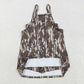 Girls Kids Straps Camo Pockets Yoga Active Grey Sibling Sister Knee Length Dress RTS