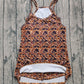 Adult Women Straps Brown Camo Pockets Yoga Active Summer Dress RTS
