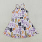 (No.13-24 ) Sibling Baby Girls Kids Straps Ruffle Shorts Knee Length Dresses Yoga Active Clothes RTS