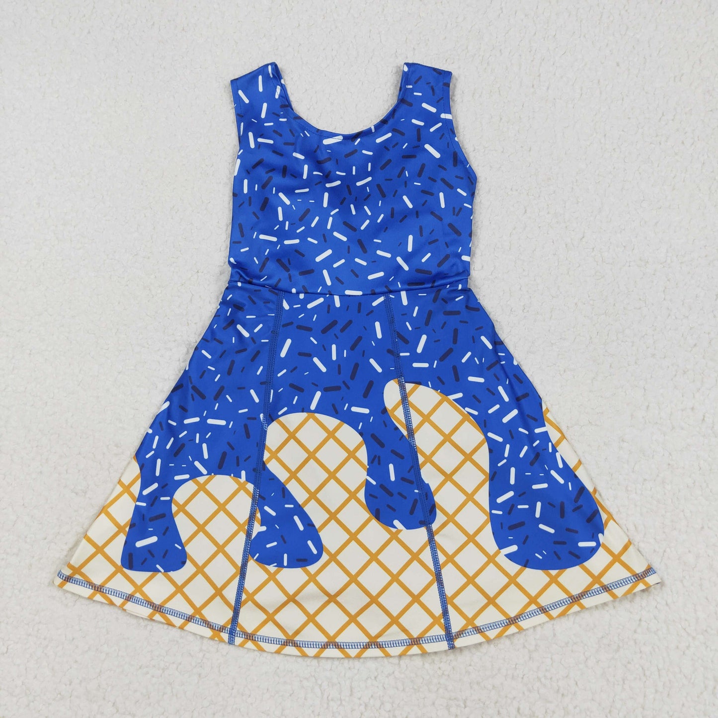 Sibling Boys Girls Blue Sprinkles Drips Hoodie Shirt Jogger Pants Dress RTS