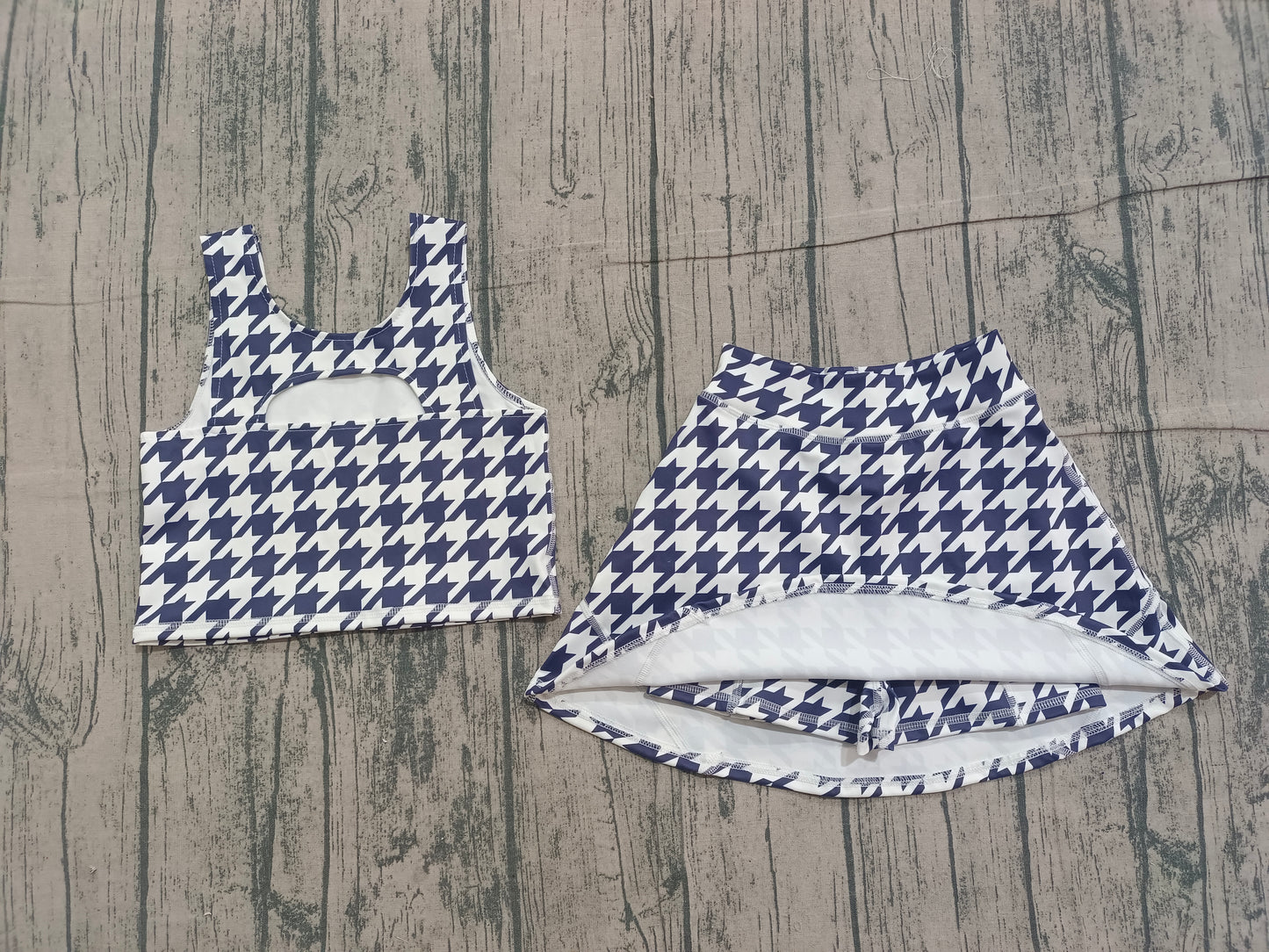 Baby Girls Kids Sleeveless Shirt Shorts Skirt Skort Yoga Active Clothes Black Set RTS