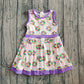Baby Girls Kids Sleeveless Donuts Skort Yoga Active Mardi Gras Dress RTS