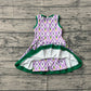 Baby Girls Kids Sleeveless Crawfish Skort Yoga Active Mardi Gras Dress RTS