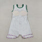 Sibling Baby Girls Kids Sleeveless Mardi Gras Yoga Shorts Knee Length Dresses RTS