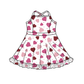 ( Moq 5 ) Preorder Baby Girls Hearts Dots Yoga Valentine Knee Length Dress