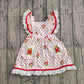 Baby Girls Hearts Flower Valentine Dogs Pockets Knee length Dress RTS