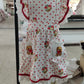 Baby Girls Hearts Flower Valentine Dogs Pockets Knee length Dress RTS