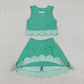 Sibling Baby Girls Kids Sleeveless Tops Bows Skirt Shorts Yoga Clothes Sets RTS
