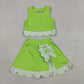 Sibling Baby Girls Kids Sleeveless Tops Bows Skirt Shorts Yoga Clothes Sets RTS