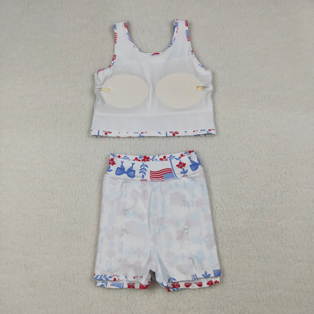 Sibling Baby Girls Kids Crawfish Baseball Bows Tops Shorts Skirt Skort Yoga Active Sets Clothes RTS