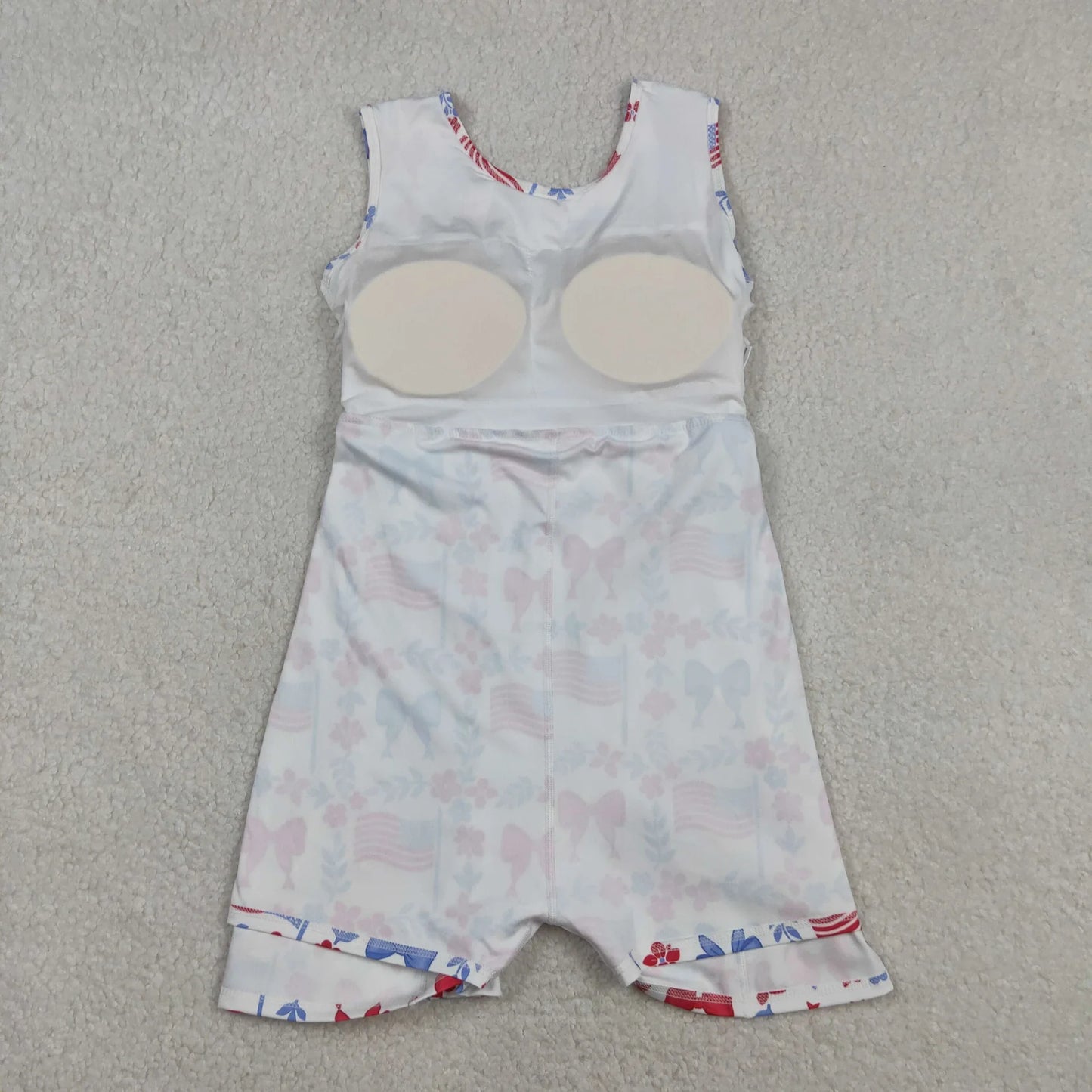Sibling Baby Girls Kids Bows Popsicle 4th of July Yoga Active Shorts Knee Length Dresses