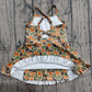 Baby Girls Kids Straps T Camo Print Team Yoga Ruffle Knee Length Dress RTS