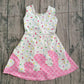Baby Girls Kids Sleeveless Sprinkles Pink Drips Yoga Knee Length Yoga Dress RTS