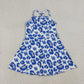 Sibling Baby Girls Adult Women Blue Leopard Team Yoga Active Ruffle Shorts Dress RTS