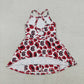 Sibling Baby Girl Kids Sleeveless Leopard Team Knee Length Yoga Active Dresses RTS