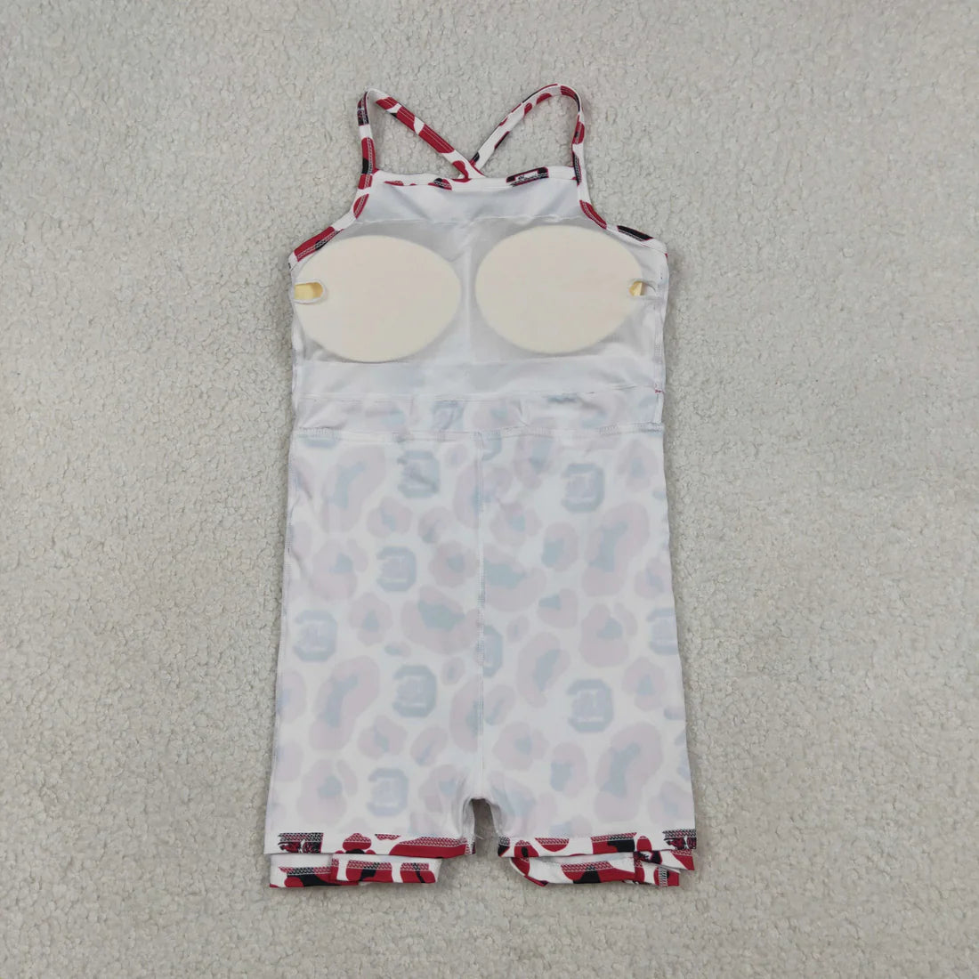 Sibling Baby Girl Kids Sleeveless Leopard Team Knee Length Yoga Active Dresses RTS