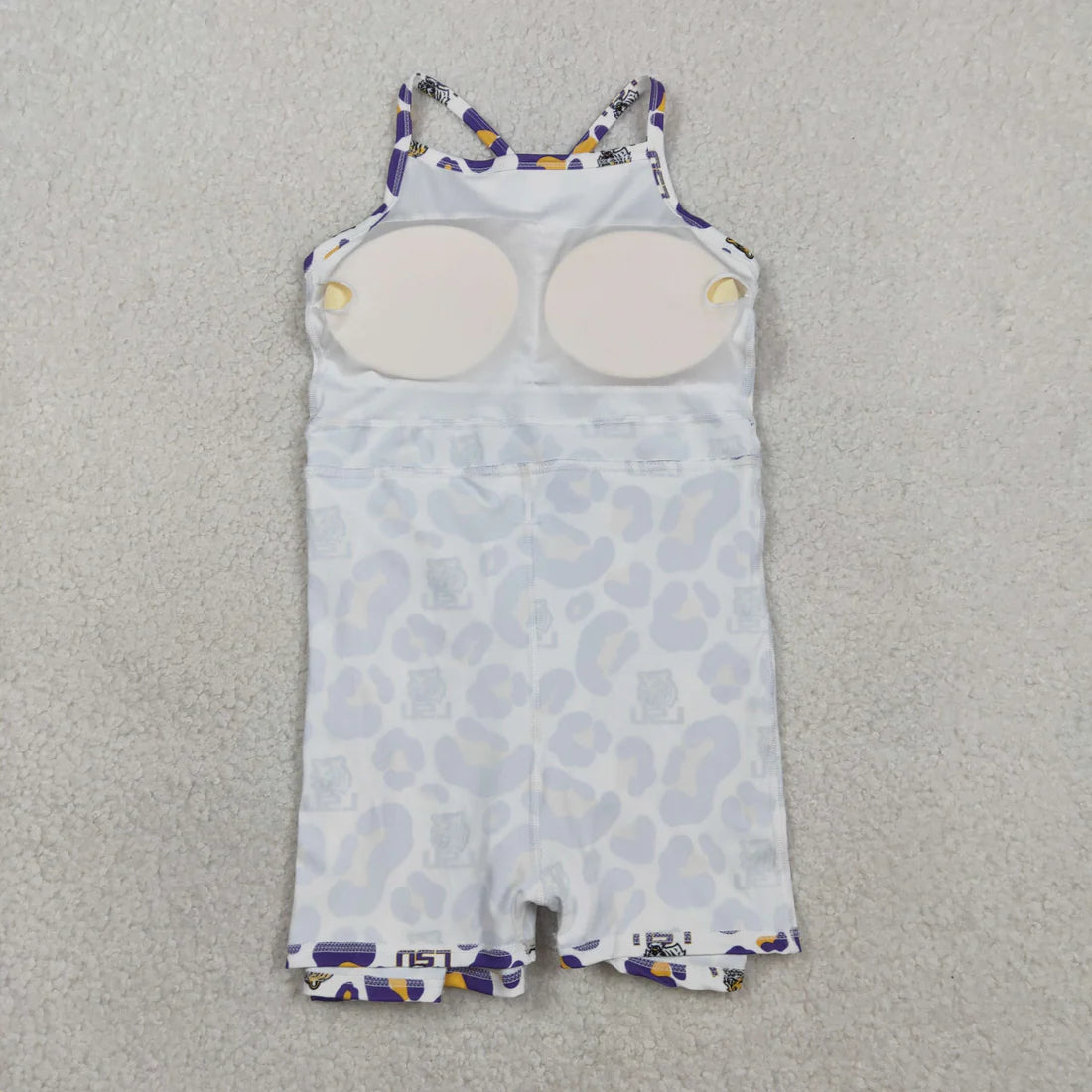 Sibling Baby Girl Kids Sleeveless Leopard Team Knee Length Yoga Active Dresses RTS