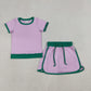 Sibling Baby Girls Kids Short Sleeves Shirts Skirts Shorts Summer Clothes Cotton Sets RTS