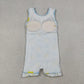 Sibling Baby Girls Kids Lemons Bows Plaid Yoga Active Shorts Knee Length Dresses RTS