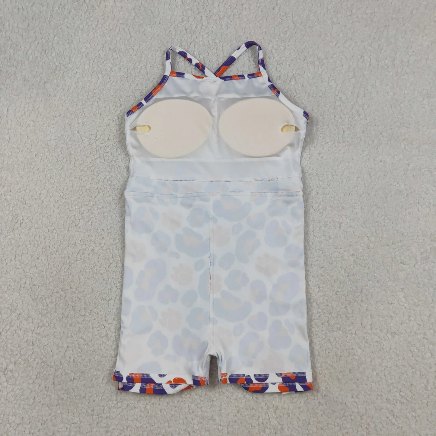 Sibling Baby Girl Kids Sleeveless Leopard Team Knee Length Yoga Active Dresses RTS