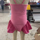 Baby Girls Kids Straps Dress Shorts Pink Yoga Active Summer Set RTS