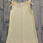 Baby Girls Kids Bows Sleeveless Yellow Scallop Knee Length Dress RTS