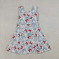 Sibling Baby Girls Kids Bows Popsicle 4th of July Yoga Active Shorts Knee Length Dresses