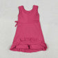 Sibling Baby Girl Kids Sleeveless Bows Knee Length Yoga Active Ruffle Dresses RTS