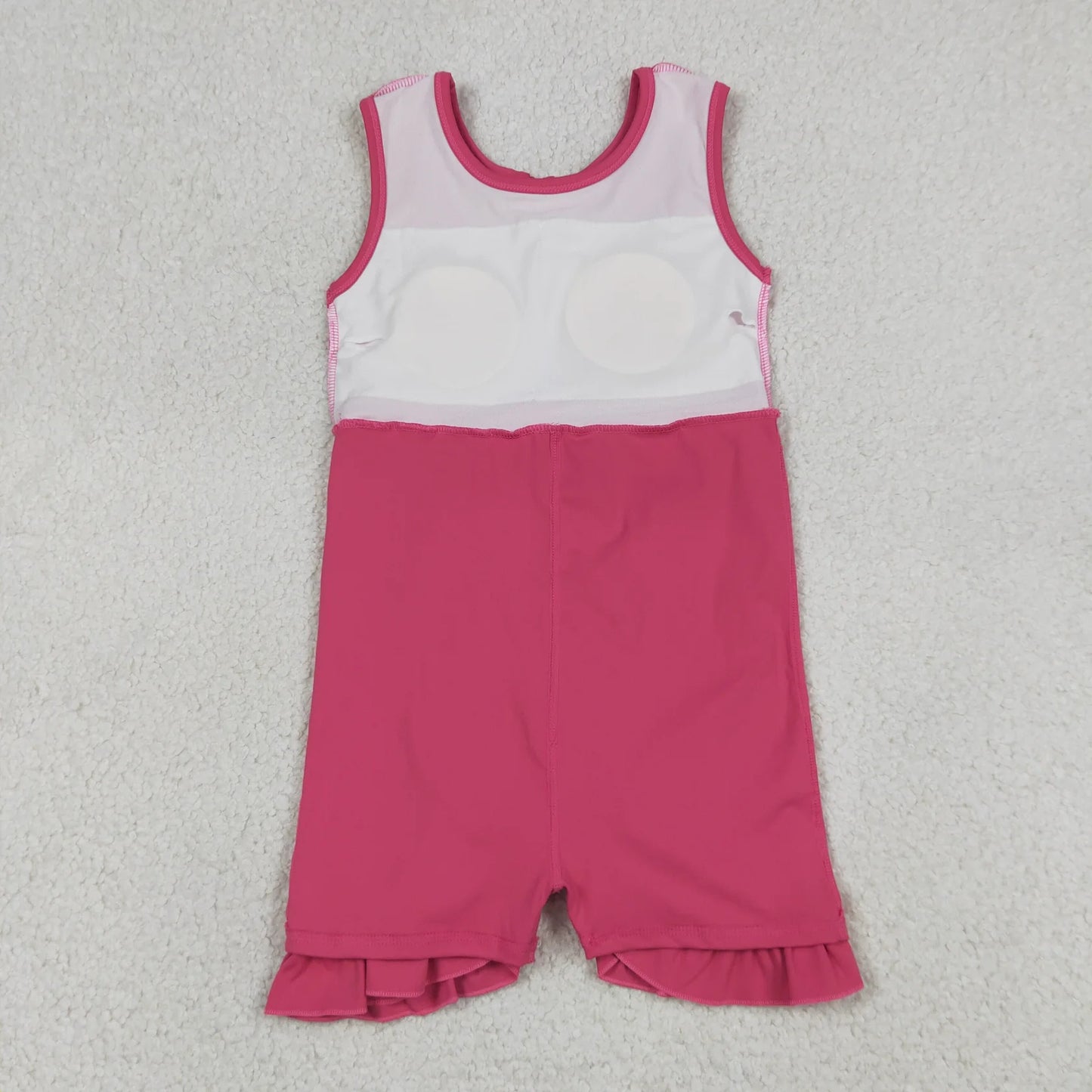 Sibling Baby Girl Kids Sleeveless Bows Knee Length Yoga Active Ruffle Dresses RTS