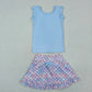 Sibling Baby Girls Kids Short Sleeves Shirts Flower Skirts Shorts Yoga Active Sets Clothes RTS